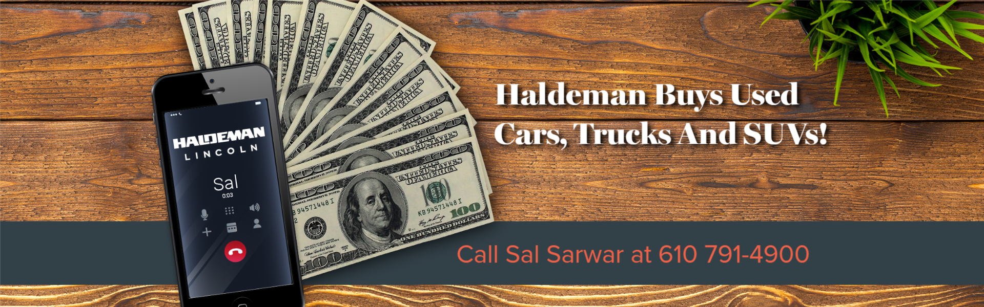 Haldeman Lincoln in Allentown buys pre-owned vehicles!